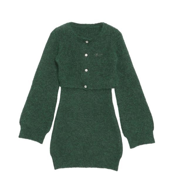 EVRIS「ワンポイントアンサンブルニットワンピース」|ワンピース|