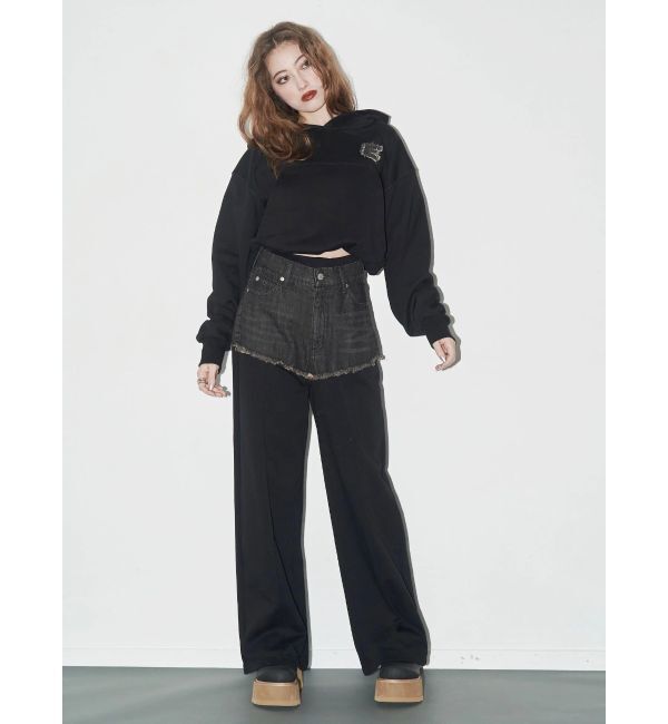 EVRIS「ドッキングスウェットデニムパンツ【セットアップ着用可能】」|デニム|