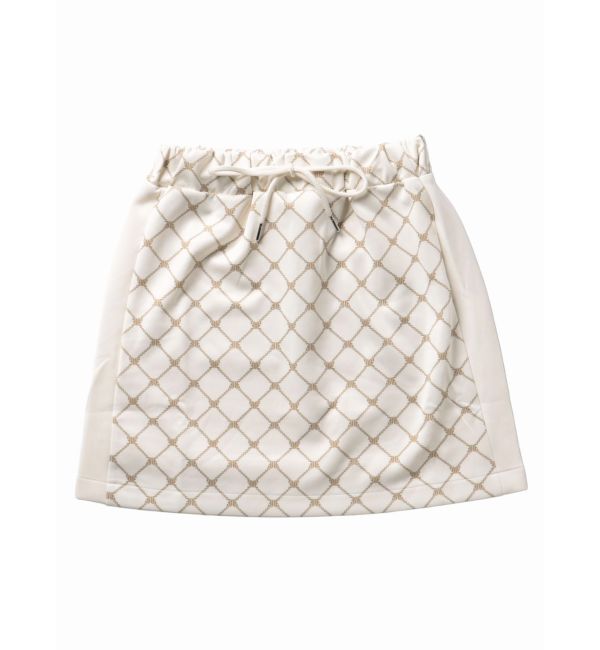 jouetie「モノグラムミニスカート【セットアップ対応】」|スカート|オフホワイト