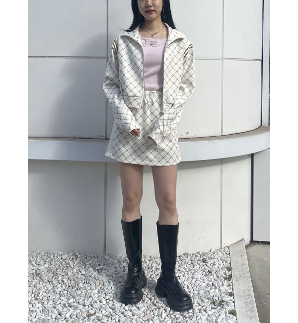 jouetie「モノグラムミニスカート【セットアップ対応】」|スカート|