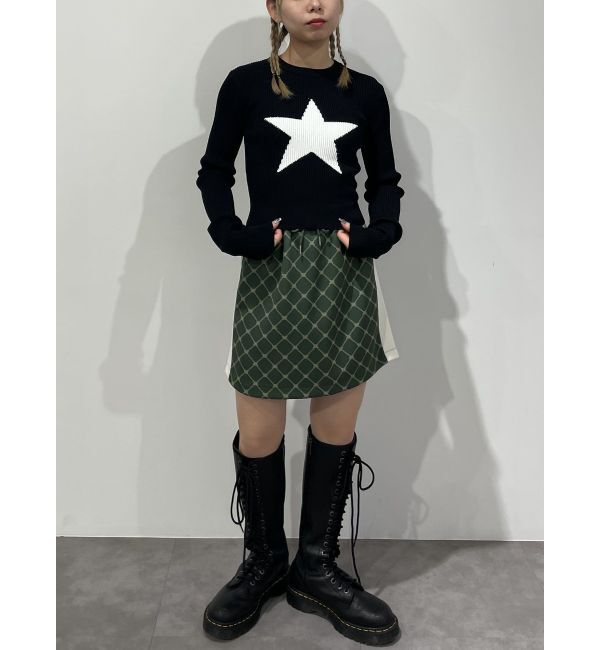 jouetie「モノグラムミニスカート【セットアップ対応】」|スカート|