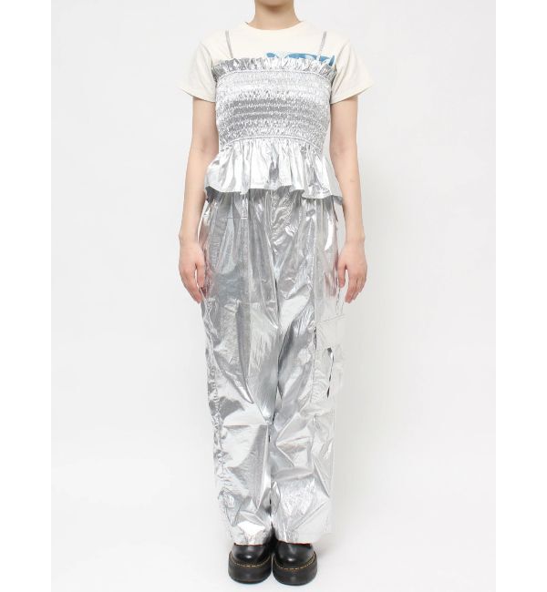 jouetie「メタリックシャーリングビスチェ【セットアップ対応】」|キャミソール|