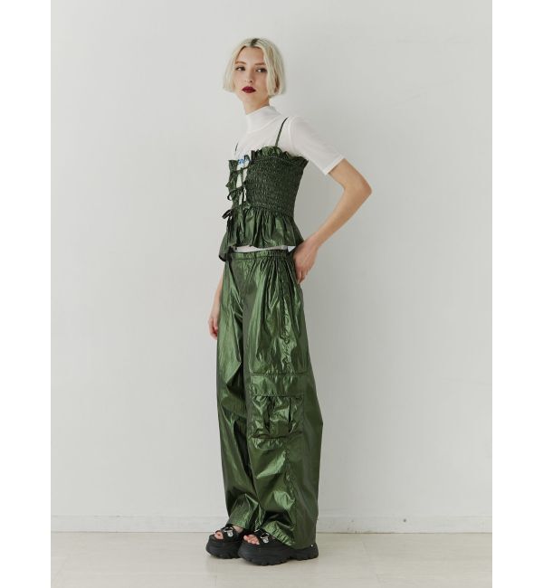 jouetie「メタリックシャーリングビスチェ【セットアップ対応】」|キャミソール|