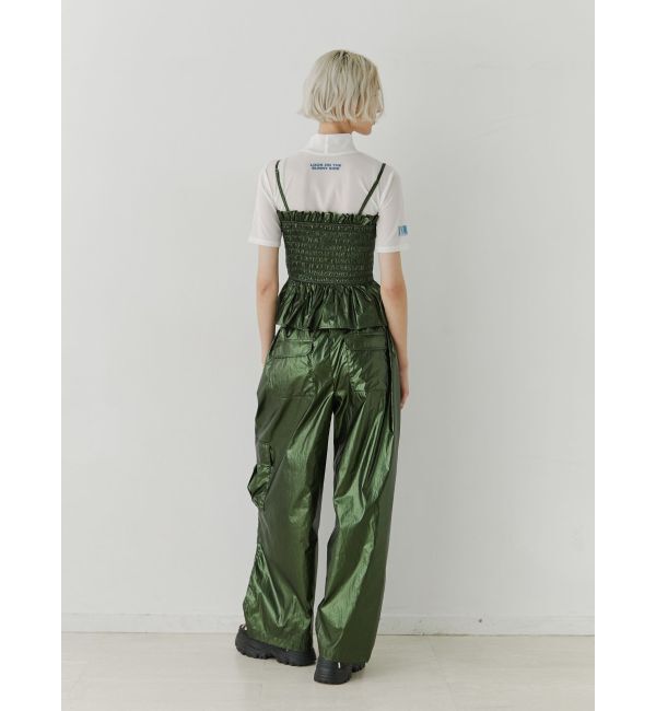 jouetie「メタリックシャーリングビスチェ【セットアップ対応】」|キャミソール|