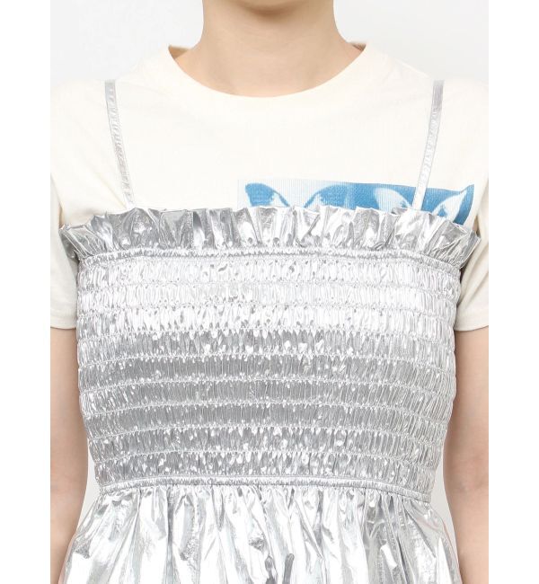 jouetie「メタリックシャーリングビスチェ【セットアップ対応】」|キャミソール|