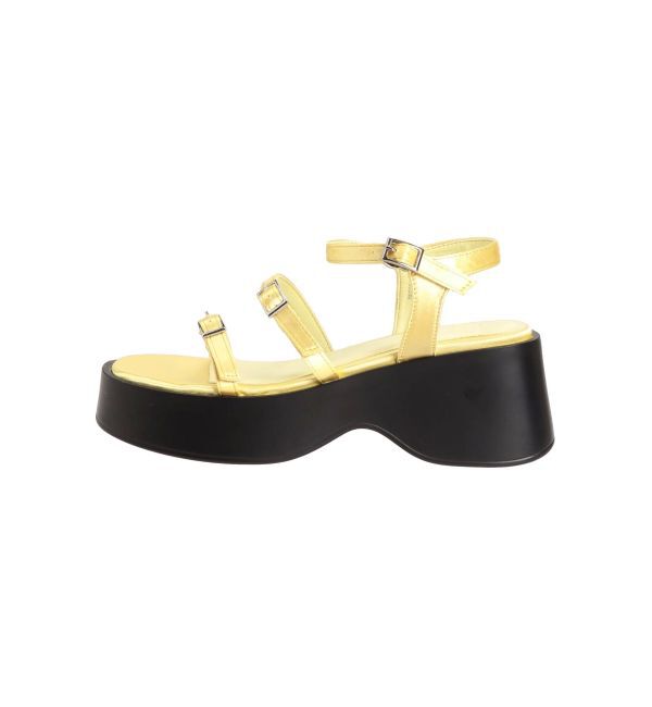 jouetie「【EVOL】厚底スクエアベルトサンダル」|サンダル|