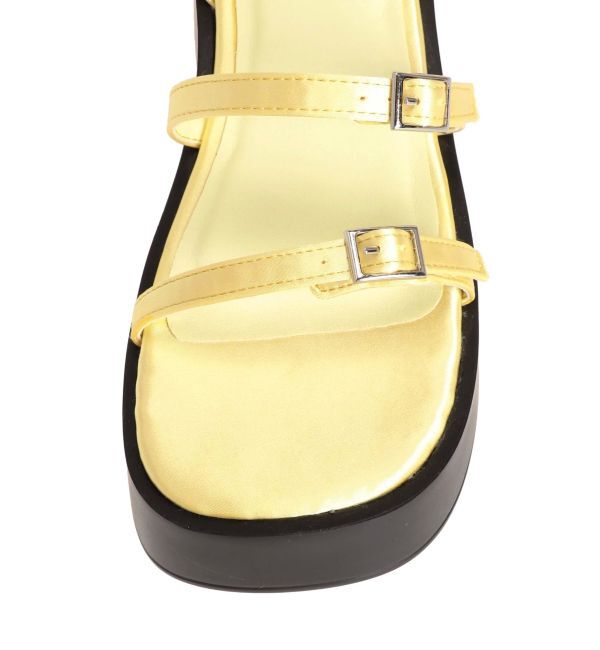 jouetie「【EVOL】厚底スクエアベルトサンダル」|サンダル|