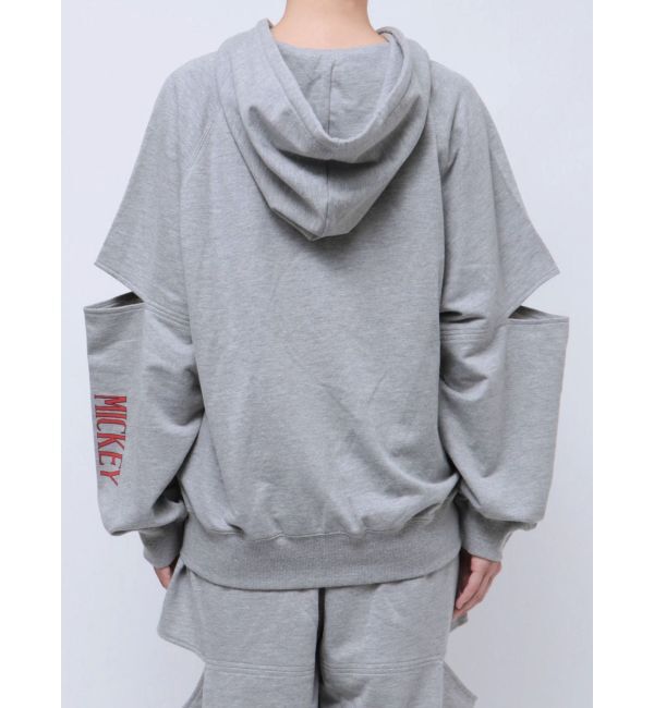 jouetie「【ミッキー＆ミニー】ダブルZIPスリットフーディ【セットアップ対応】」|パーカー|