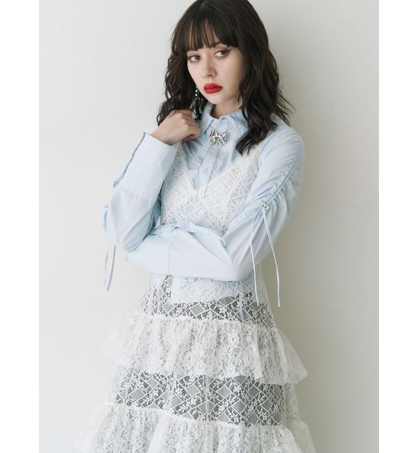 jouetie「ティアードフリルランジェリーワンピース」|ワンピース|