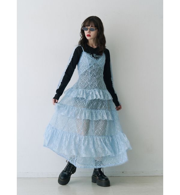 jouetie「ティアードフリルランジェリーワンピース」|ワンピース|