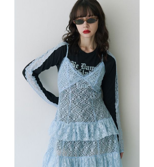 jouetie「ティアードフリルランジェリーワンピース」|ワンピース|