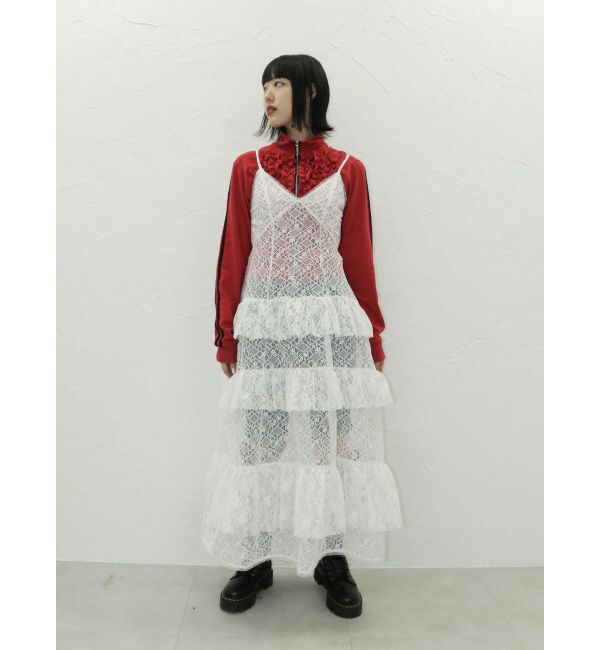 jouetie「ティアードフリルランジェリーワンピース」|ワンピース|