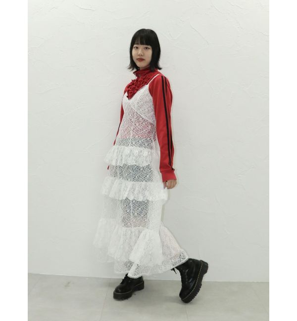 jouetie「ティアードフリルランジェリーワンピース」|ワンピース|