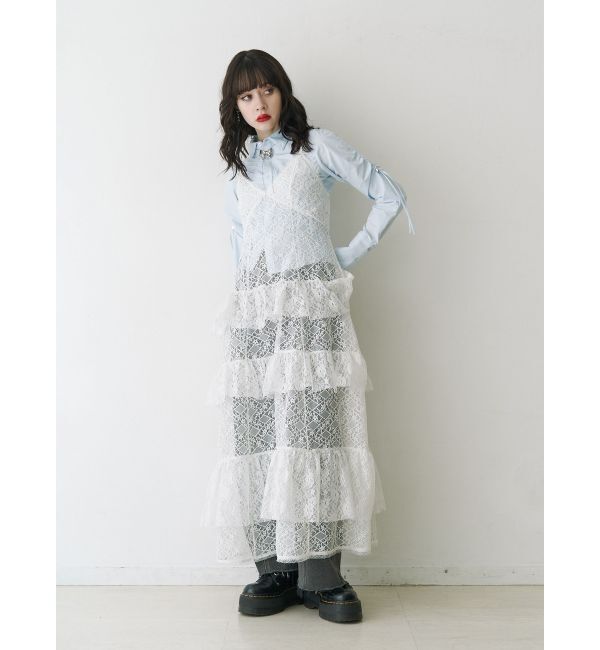 jouetie「ティアードフリルランジェリーワンピース」|ワンピース|