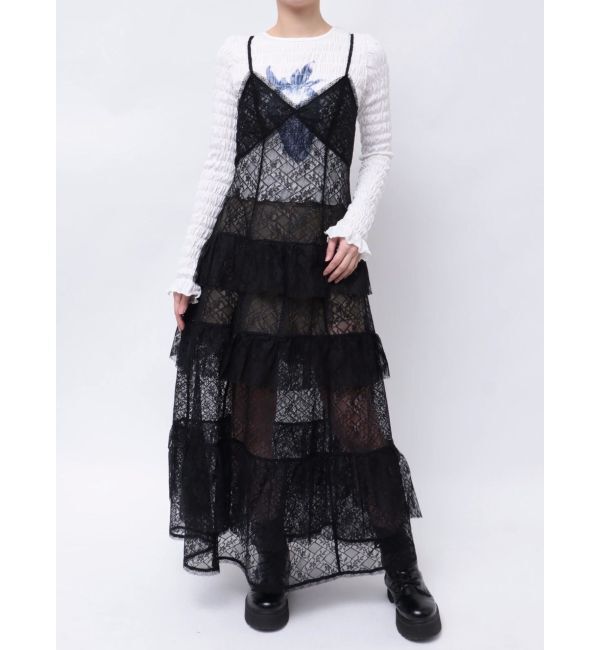 jouetie「ティアードフリルランジェリーワンピース」|ワンピース|