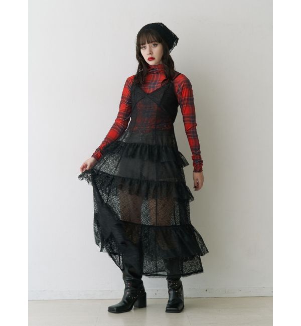 jouetie「ティアードフリルランジェリーワンピース」|ワンピース|