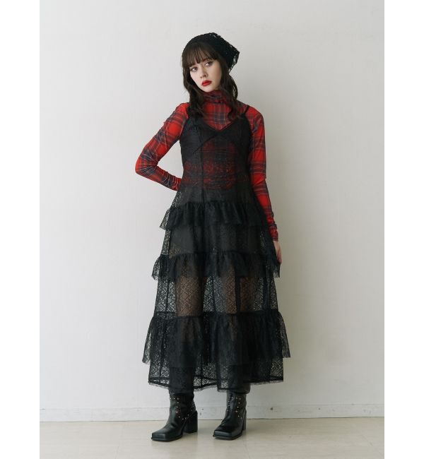 jouetie「ティアードフリルランジェリーワンピース」|ワンピース|ブラック