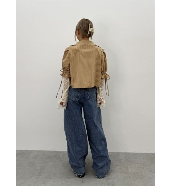 jouetie「【FRUITSZIPPER鎮西寿々歌】クロップドジャケット」|テーラードジャケット|