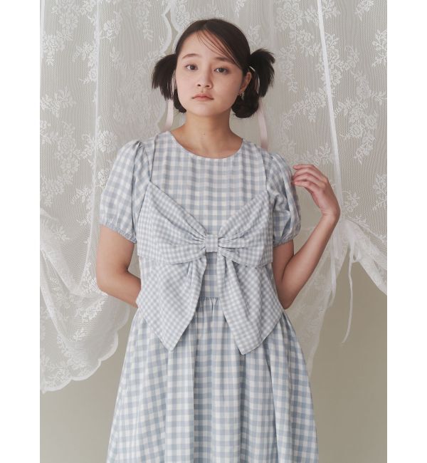 merry jenny「ギンガムリボンワンピース」|ワンピース|