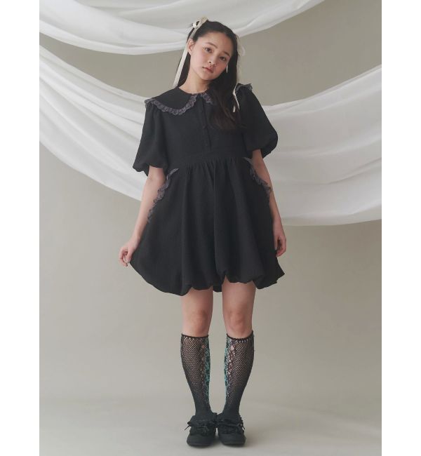 merry jenny「バルーンパフミニワンピース」|ワンピース|