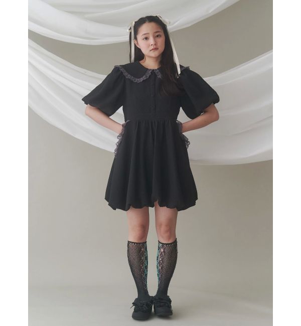 merry jenny「バルーンパフミニワンピース」|ワンピース|