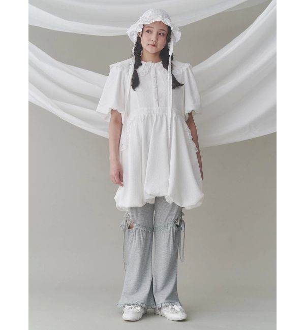 merry jenny「バルーンパフミニワンピース」|ワンピース|