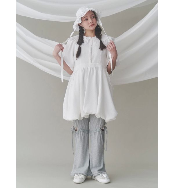 merry jenny「バルーンパフミニワンピース」|ワンピース|