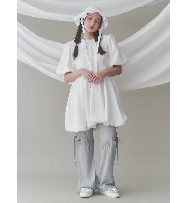 merry jenny「バルーンパフミニワンピース」|ワンピース|