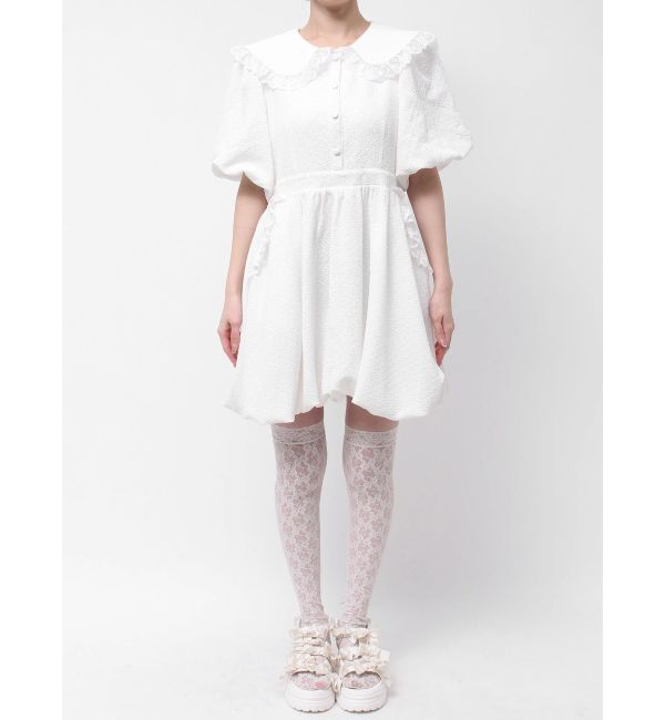 merry jenny「バルーンパフミニワンピース」|ワンピース|