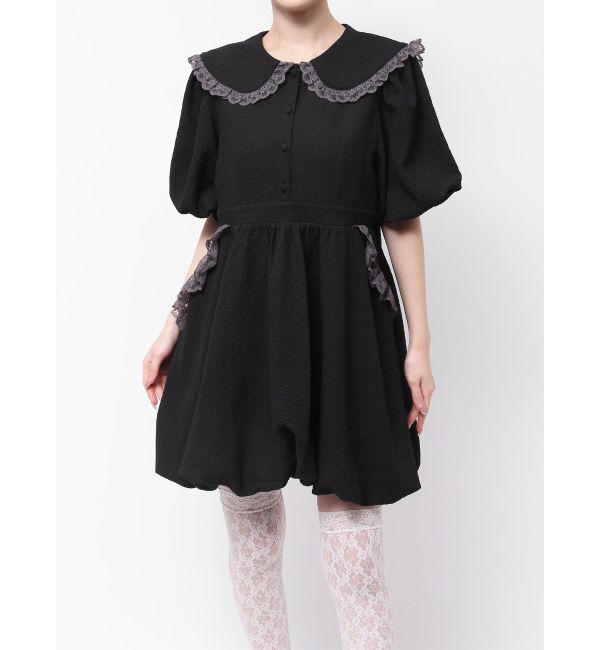 merry jenny「バルーンパフミニワンピース」|ワンピース|