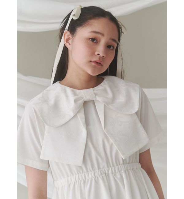 merry jenny「BIG ribbon frillミニワンピース」|ワンピース|
