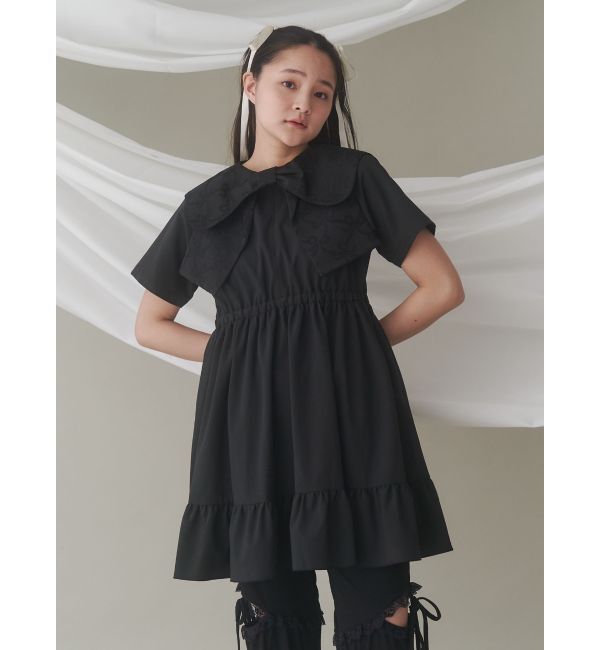merry jenny「BIG ribbon frillミニワンピース」|ワンピース|