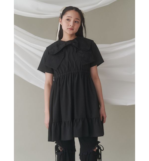merry jenny「BIG ribbon frillミニワンピース」|ワンピース|