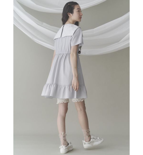 merry jenny「BIG ribbon frillミニワンピース」|ワンピース|