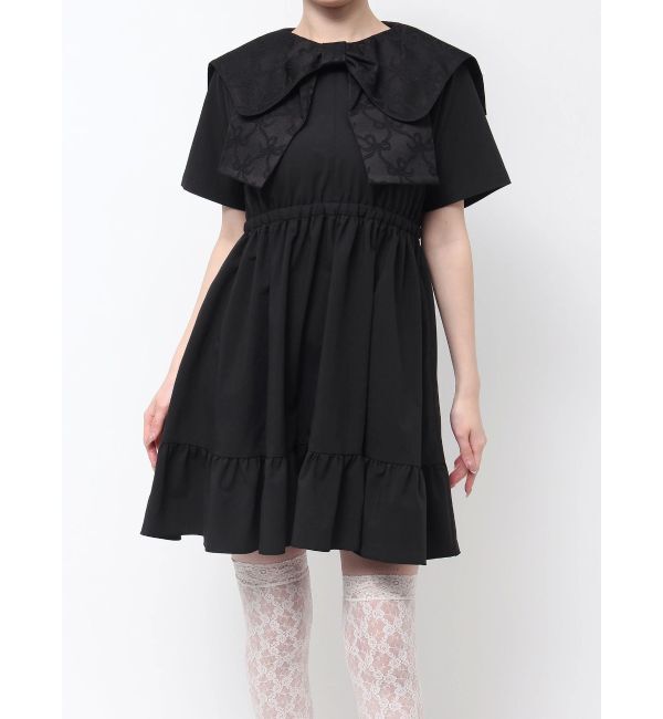 merry jenny「BIG ribbon frillミニワンピース」|ワンピース|