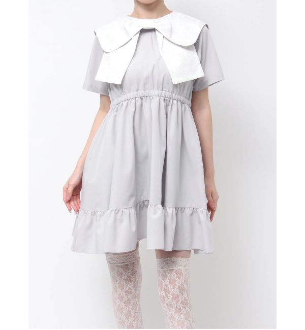 merry jenny「BIG ribbon frillミニワンピース」|ワンピース|