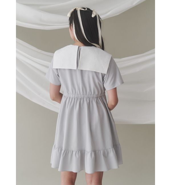 merry jenny「BIG ribbon frillミニワンピース」|ワンピース|