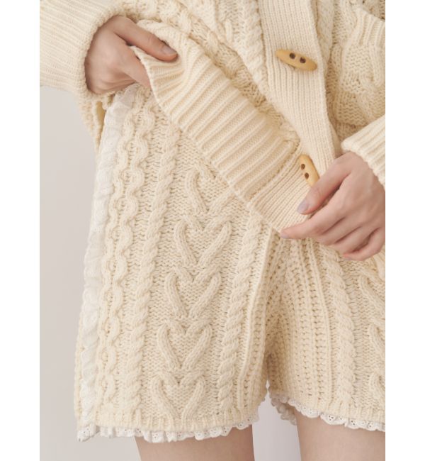 merry jenny「frill knit shortpants」|その他|アイボリー