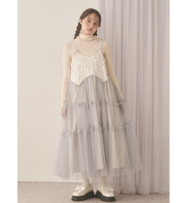 merry jenny「frillリブタートルニットtops」|ニット・セーター|