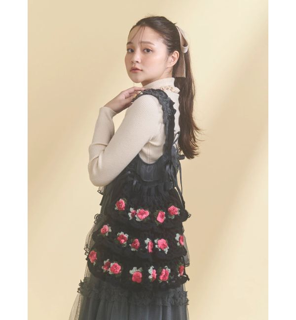 merry jenny「frillリブタートルニットtops」|ニット・セーター|