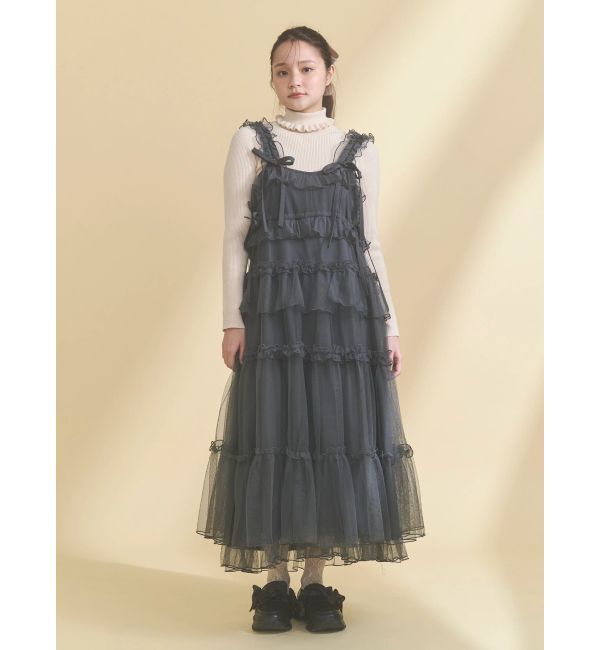 merry jenny「frillリブタートルニットtops」|ニット・セーター|