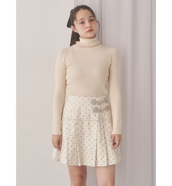 merry jenny「frillリブタートルニットtops」|ニット・セーター|