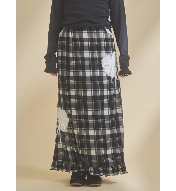 merry jenny「message heart skirt」|スカート|ベージュ