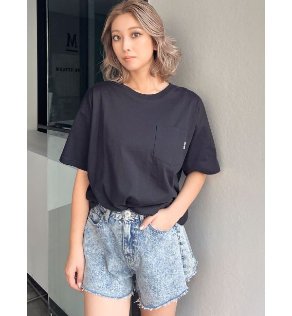 GYDA「ケミカルデニムキュロット」|デニム|