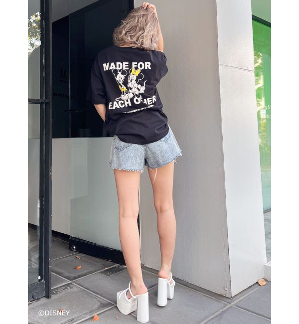 GYDA「ケミカルデニムキュロット」|デニム|