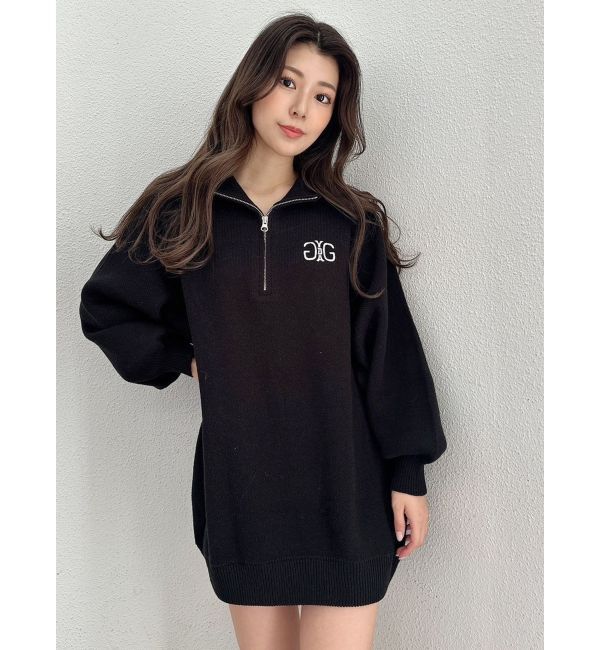 GYDA「Symmetry GYDAハーフZIPミニワンピース」|ワンピース|