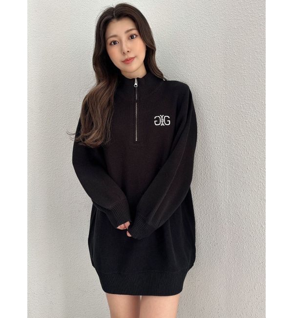 GYDA「Symmetry GYDAハーフZIPミニワンピース」|ワンピース|