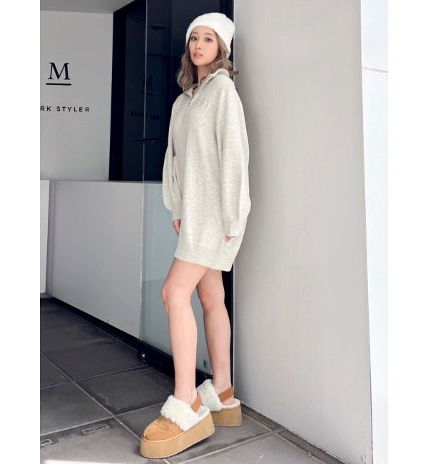 GYDA「Symmetry GYDAハーフZIPミニワンピース」|ワンピース|