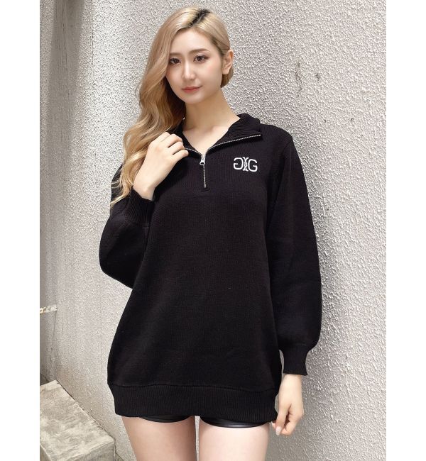 GYDA「Symmetry GYDAハーフZIPミニワンピース」|ワンピース|