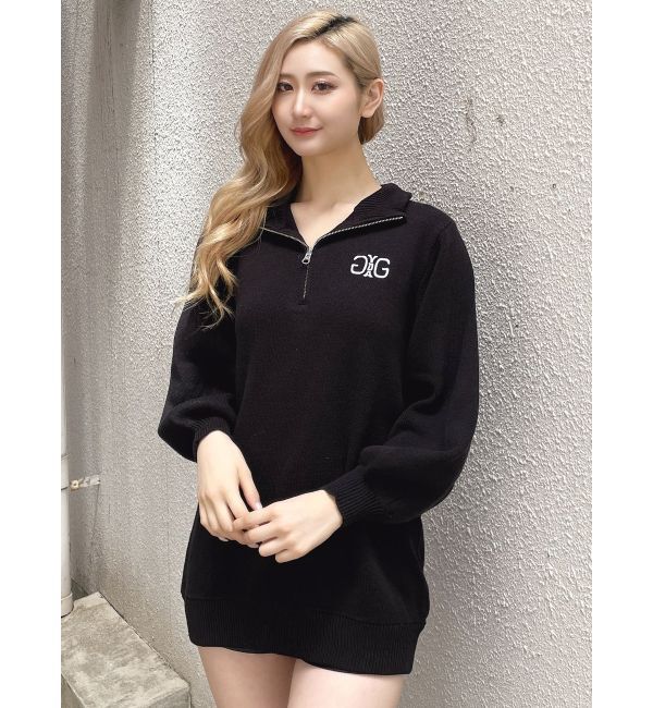 GYDA「Symmetry GYDAハーフZIPミニワンピース」|ワンピース|